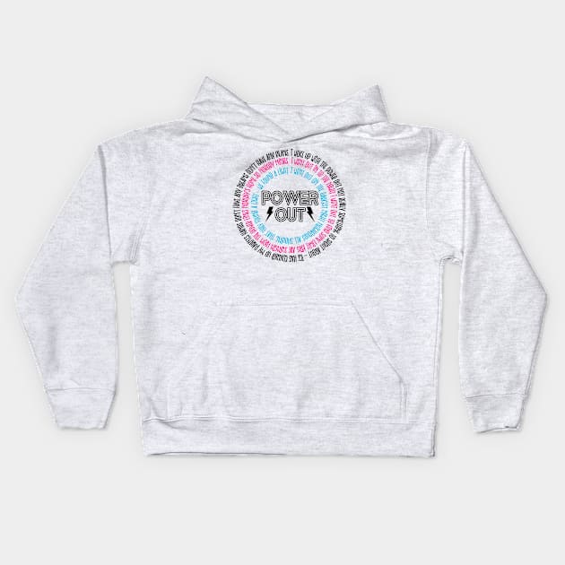 Power Out Arcade Fire Kids Hoodie by Specialstace83